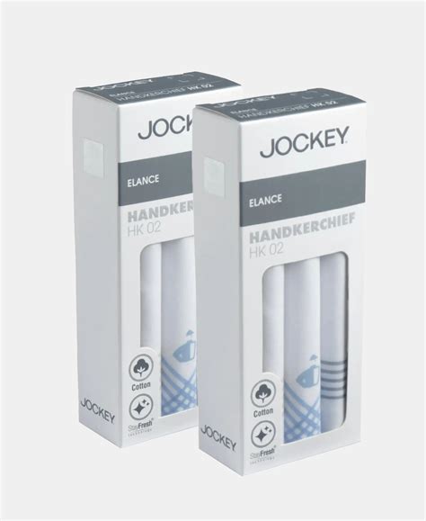 Buy Pack of 6 Super Combed Cotton Striped Border Handkerchief with Stay ...