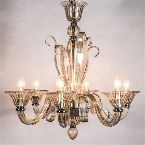 Dyno 6 Lights Champagne Colored Glass Chandelier Light – KAPOOR-E ...