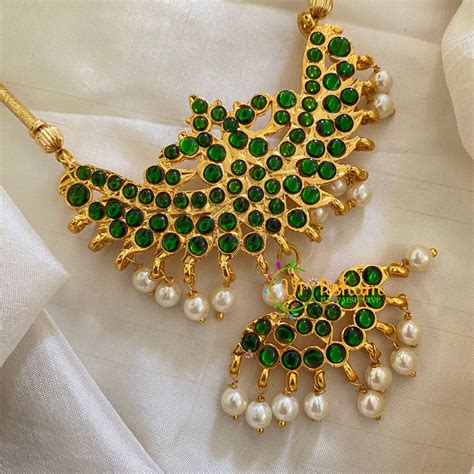 Green Traditional Kemp Addigai -G7178 – vrikshamindia