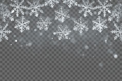 Falling snowflakes png overlay, transparent | Free PNG - rawpixel