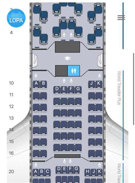 British Airways 777 Seat Map