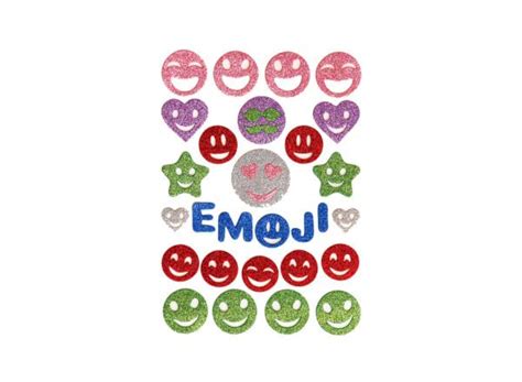 Buy My Happy Kids ® Glitter Foam Smile Stickers in A4 Size Sheets ...