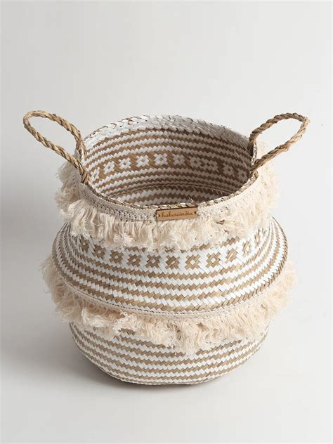 Buy White Seagrass Plant & Storage Baskets – Habere India