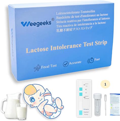 Weegeeks 1Pc Lactose Intolerance Test Strip Lactase Activity Test – Reliable, Fast, and Easy-to ...
