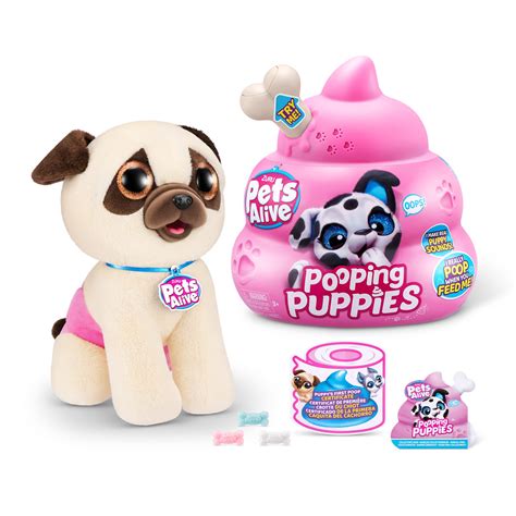 Amazon.com: Pets Alive Pooping Puppies (Pug) by ZURU Surprise Puppy ...