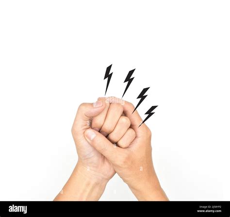 Tingling and numbness in fingers of Asian man with diabetes. Finger sensation problems. Hand ...