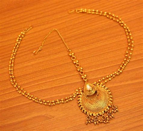 Kundan Look Gold Plated Wedding Mathapatti – Sanvi Jewels