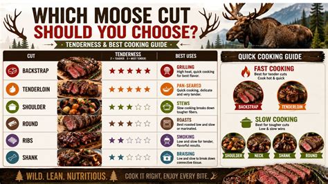 Moose Meat Chart: Guide to Cuts, Nutrition and Cookin