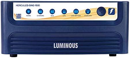 Buy Luminous Hercules 1500 Pure Sine Wave 1400VA/12V Inverter for Home ...