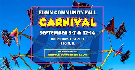 Elgin Community Fall Carnival, 880 Summit St, Elgin, IL 60120-4316 ...