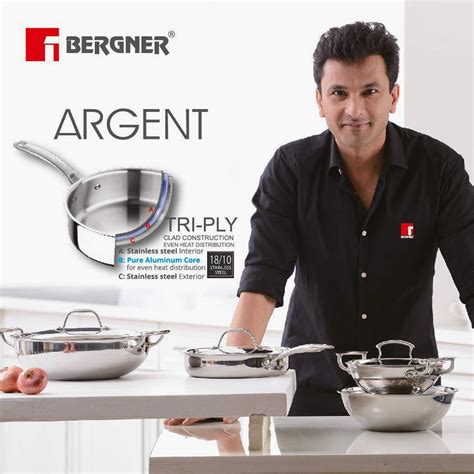 Buy BERGNER Argent Silver Stainless Steel Tope with Lid - 1l from ...