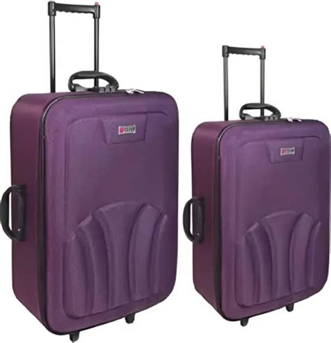 STUNNERZ Polyester 24.01 inches Soft Check-in & Cabin Luggage Suitcase ...