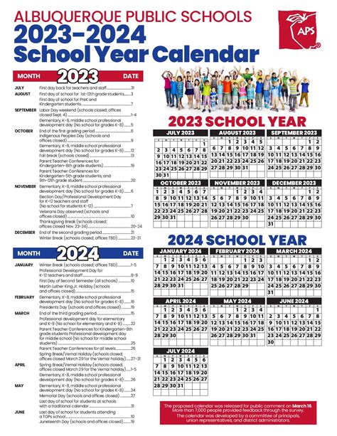 Albuquerque Public Schools Calendar Holidays 2025-2026 PDF - School ...