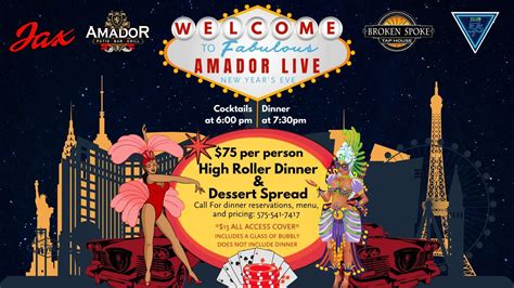 Amador Lives New Years Eve Bash! VEGAS BABY!, Amador LIVE, Las Cruces ...