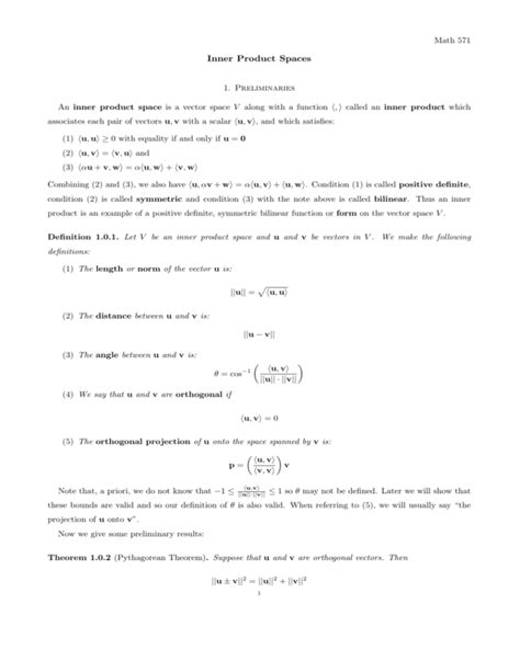 Inner Product Spaces Tutorials 的图像结果