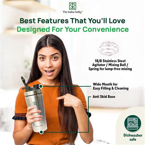 Buy Best Stainless Steel Gym Shaker Bottle for Pre/Post workout Online ...