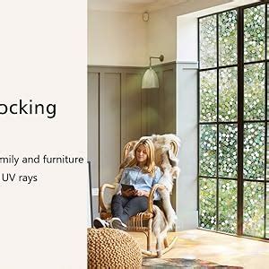 Buy FILMGOO Window Film Non Adhesive Frosted Privacy Sticker Self ...
