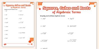 Algebraic Expressions & Equations Patterns - Grade 8