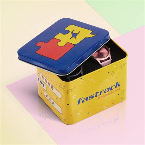 Buy Online Fastrack Mixmatched Couple Watches with Blue and Pink Dial ...