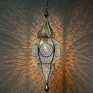 Buy Homesake®Classic Moroccan Nargis Hanging Lamp, Antique and Gold ...
