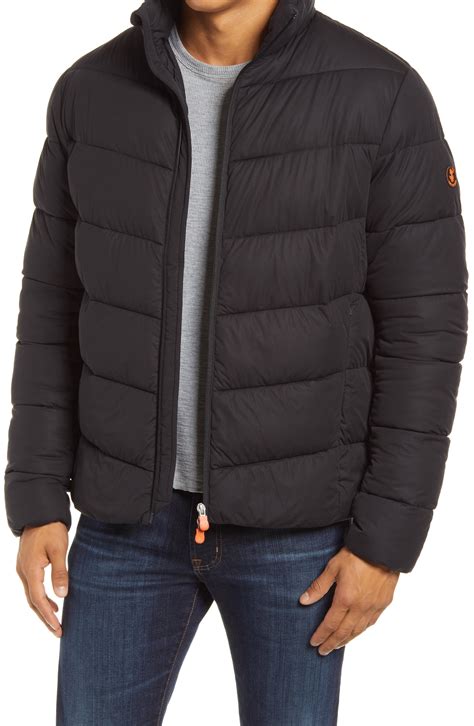 Save The Duck Synthetic Waterproof Puffer Jacket in Black for Men - Lyst