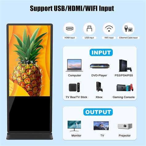 YIOUWUEN 55 Inch Digital Signage Kiosk Touchscreen,8GB+128GB India | Ubuy