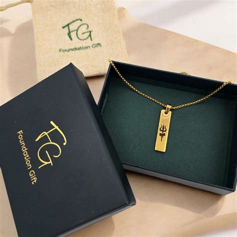 Trishul Tag Chain - Sacred Shiva Tag – Foundation Gift