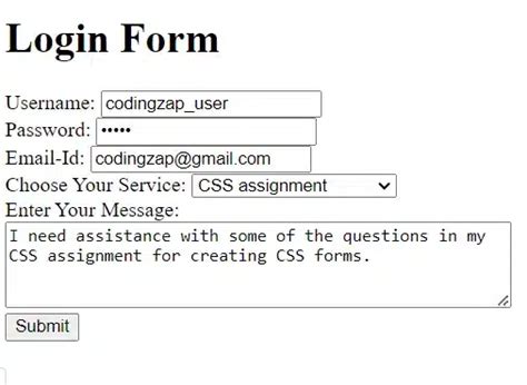 Image result for Form Coding in HTML