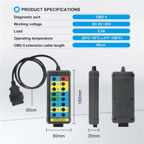 CMTOOL OBD2 Breakout Box with LED Light Indicator, India | Ubuy