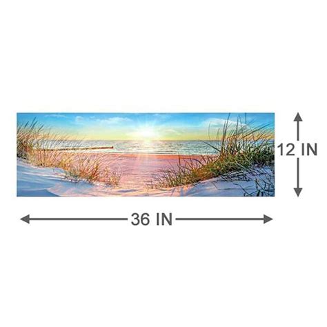 Beach View Canvas Wall Art, 36x12 | At Home