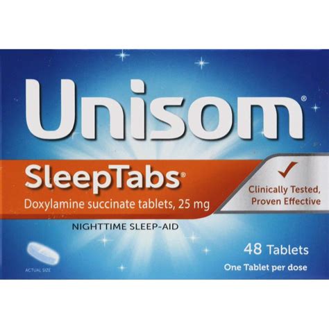Unisom SleepTabs 48 Tablets (Pack of 3) - Fast International Shipping for Better Sleep