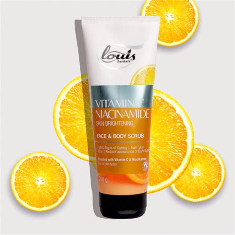 Louis Herbals Vitamin C Niacinamide Brightening Face & Body Scrub