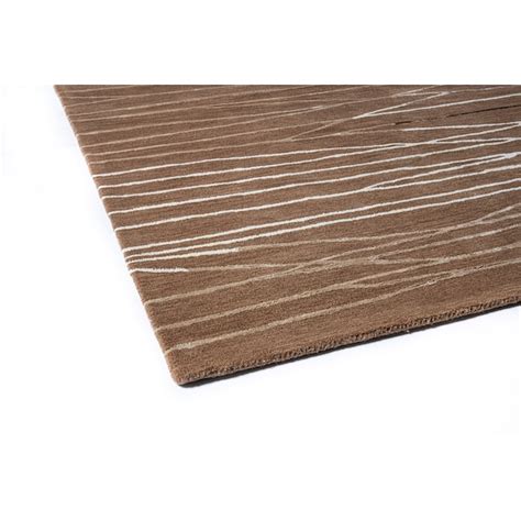 Bashian Greenwich 3 x 8 (ft) Wool Cinnamon Rectangular Indoor Abstract ...