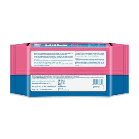 Buy Little's Soft Cleansing Baby Wipes | Aloevera+Jojoba Oil Wet Wipes ...