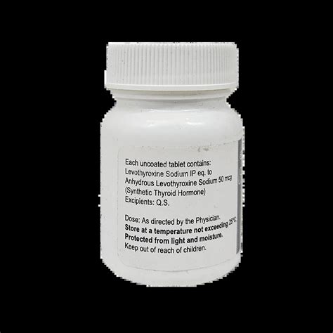 LETHYROX 50MCG TABLET 120'S : View Price, Combination and Alternatives ...