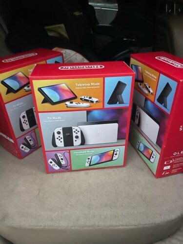 Buy 3 Nintendo Switch OLED Model HEG-001 Handheld Console - 64GB ...