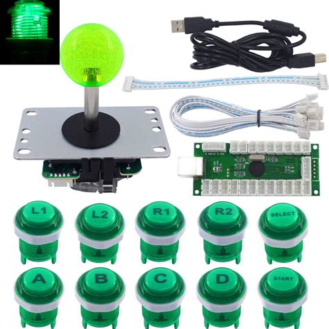 Buy SJ@JX Arcade Game LED DIY Kit Mechanical Keyboard Switch LED Button ...