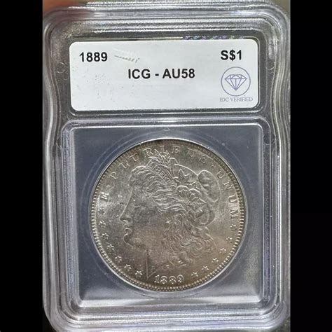 1889 Morgan Dollar ICG AU58 IDC Verified - IDC COIN & BULLION