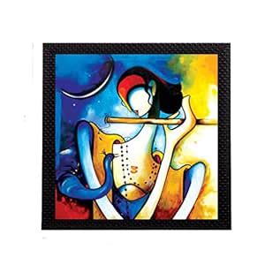eCraftIndia 'Musical Lord Krishna' UV Art Painting (Synthetic Wood, 25 ...