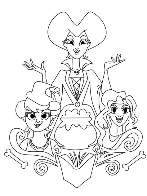 Hocus Pocus coloring pages - ColoringLib