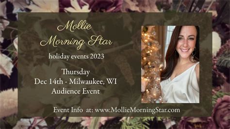 Milwaukee, WI - A Spirited Evening with Psychic Medium Mollie Morning ...