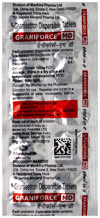 Graniforce Md 1 MG Md | Order Graniforce Md 1 MG Tablet Md Online at ...