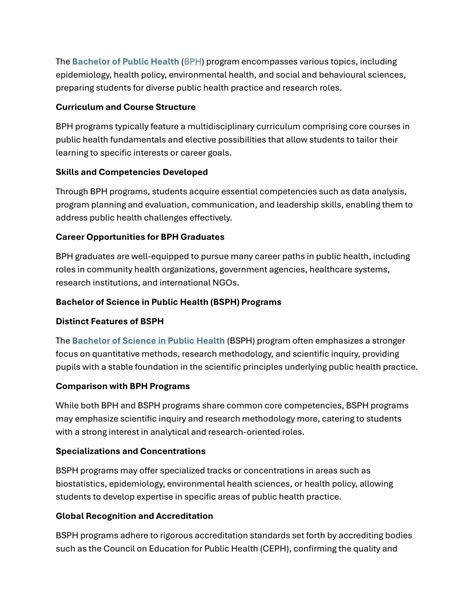 PPT - Unveiling Public Health Horizons: Bachelor of Public Health Programs Worldwide PowerPoint ...