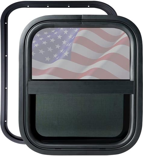 Amazon.com: AlloTemlass Vertical RV Window, 14" W x 16" H Tinted ...