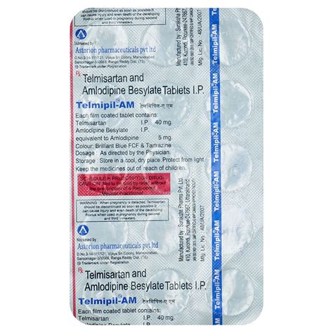 Telmipil AM Tablet | Uses, Side Effects, Price | Apollo Pharmacy