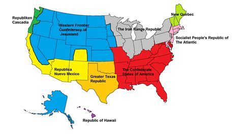 A balkanized America map gone wrong. : r/ShittyMapPorn