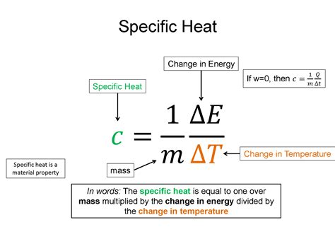 Specific Heat Equation