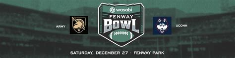 Wasabi Fenway Bowl - UConn vs Army at Fenway Park, Fenway Park, Boston ...
