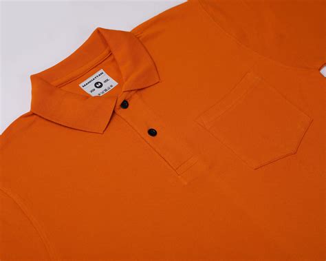 Pure Cotton Polo Pocket T shirts (Orange) – Pitshirts