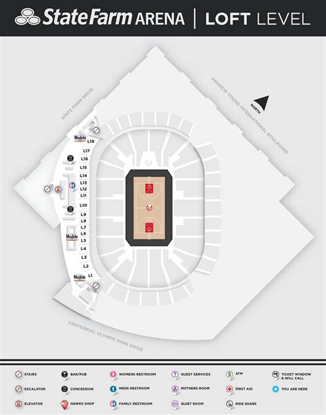 Arena Maps | State Farm Arena